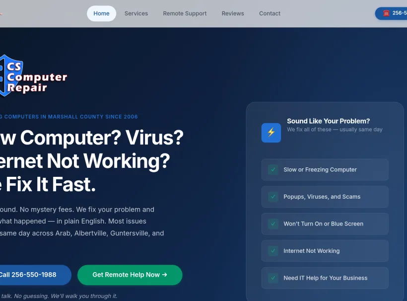 Portfolio project from the ProStar Websites collection